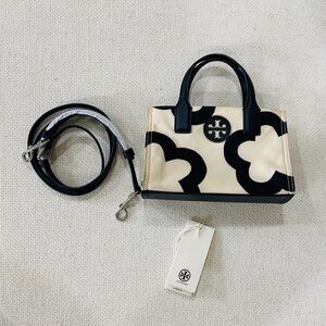 Tory Burch Ella printed nylon Mini Tote